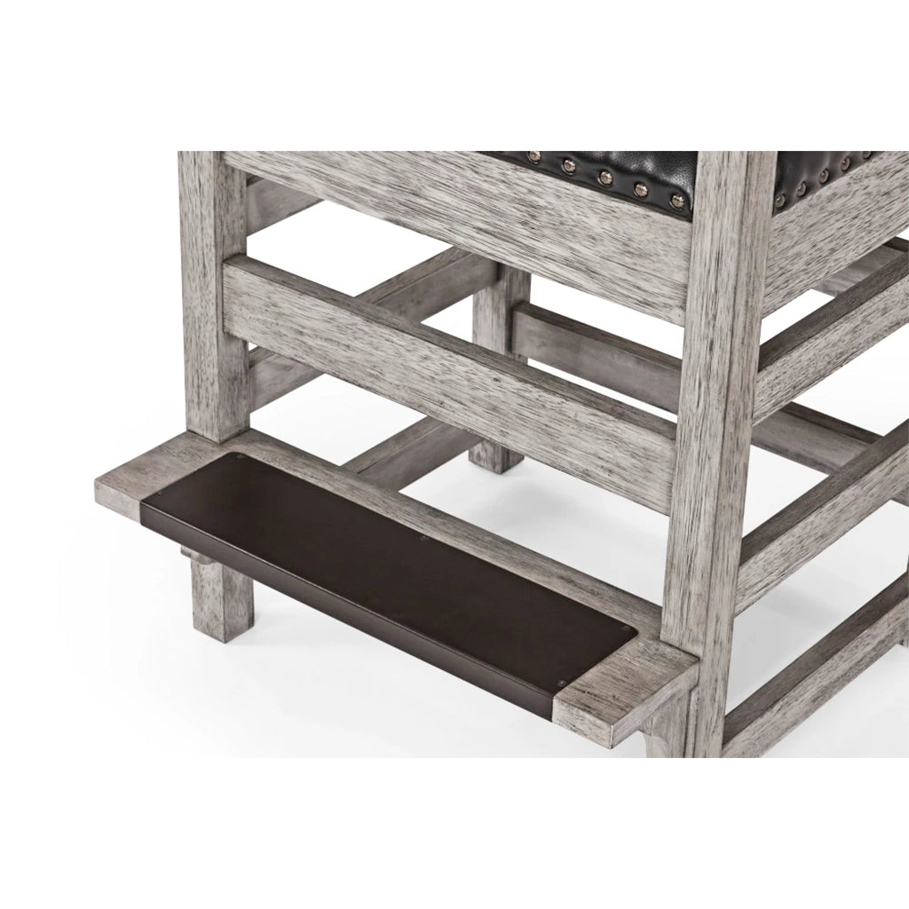 Brunswick Centennial Player's Chair in Rustic Grey footrest - Home Bars USA