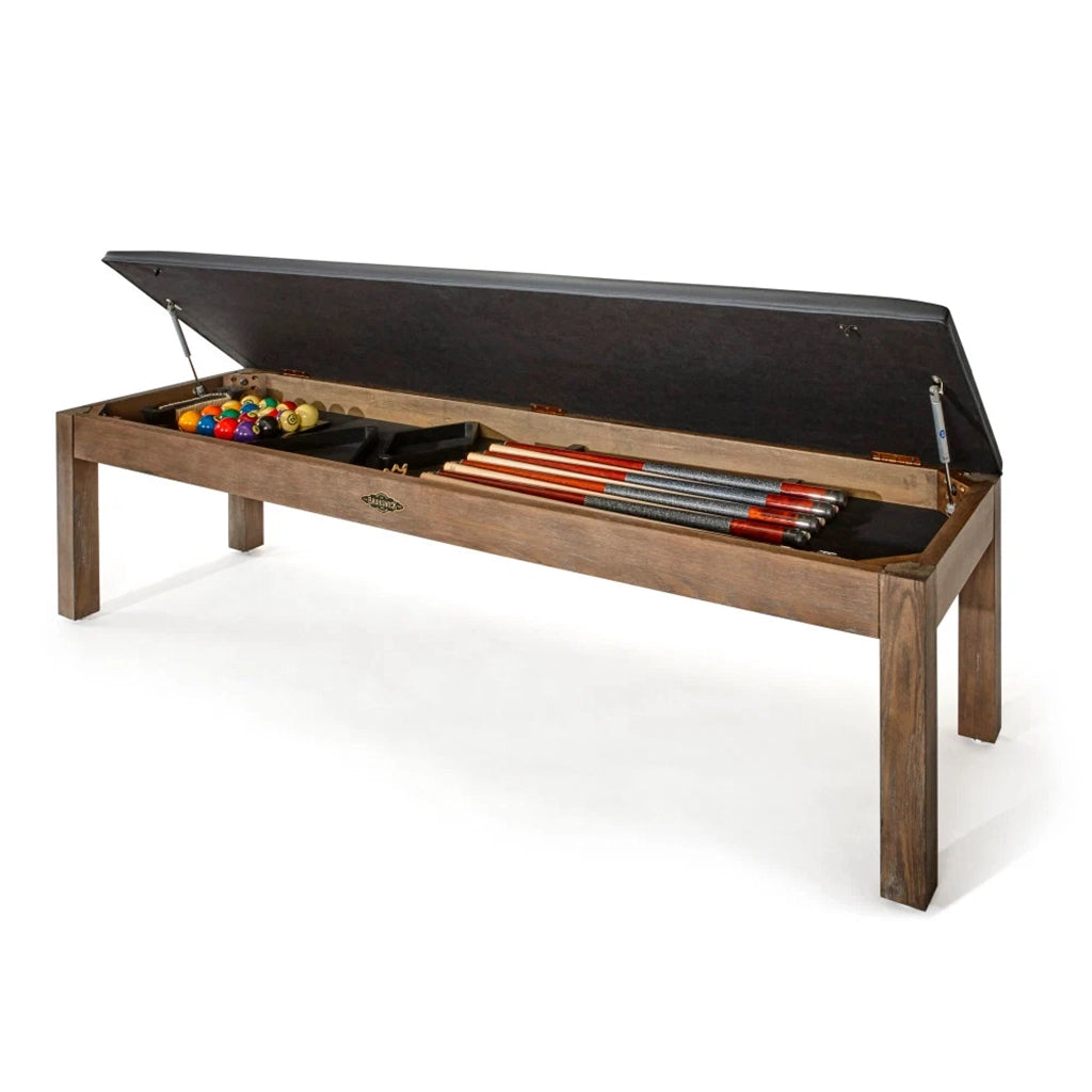 Brunswick Centennial Storage Bench in Nutmeg contemporary design - Home Bars USA
