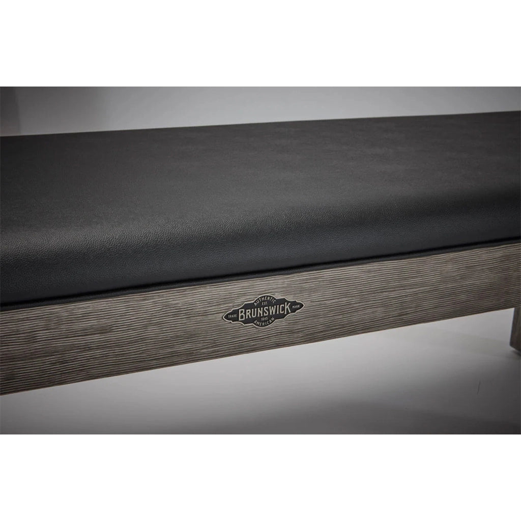 Brunswick Centennial Storage Bench in Rustic Grey logo - Home Bars USA