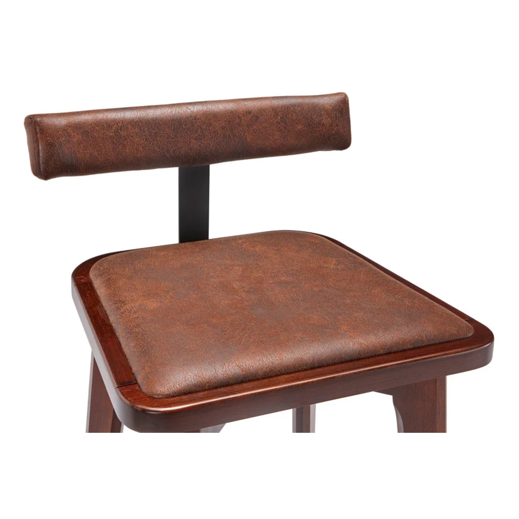 Brunswick Sao Bento Pub Table Set in Chestnut - bar stool details - Home Bars USA