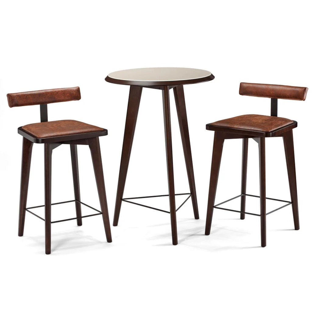 Brunswick Sao Bento Pub Table Set in Espresso - Home Bars USA