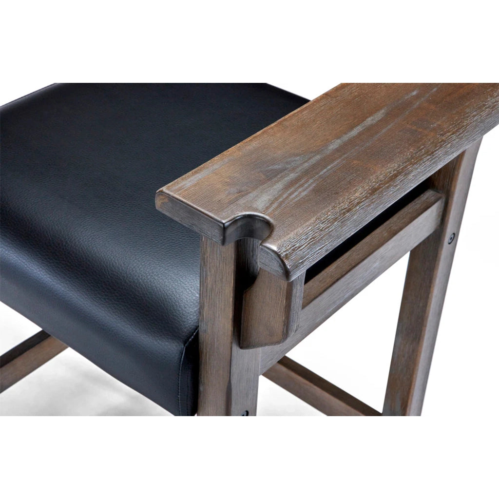Brunswick Traditional Player's Chair in Nutmeg cue holder - Home Bars USA