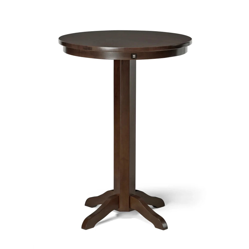 Brunswick Traditional Pub Table with USB Port in Espresso - Home Bars USA