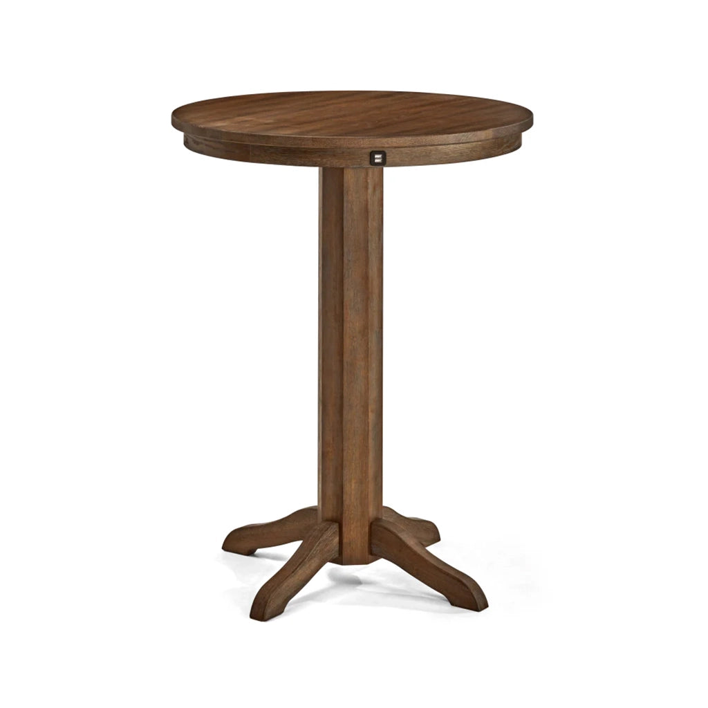 Brunswick Traditional Pub Table with USB Port in Nutmeg - Home Bars USA