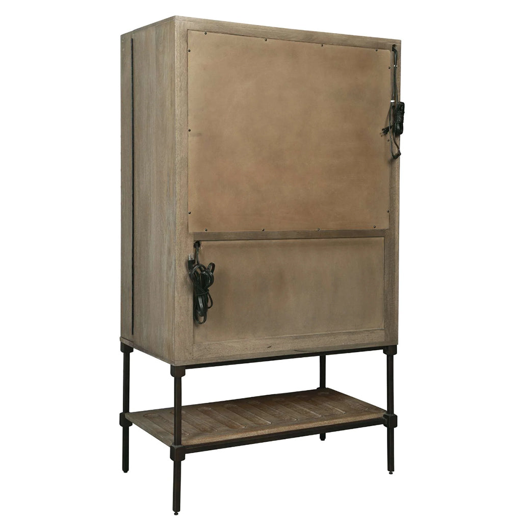 Howard Miller Abel Wine &amp; Bar Cabinet 695336 back - Home Bars USA