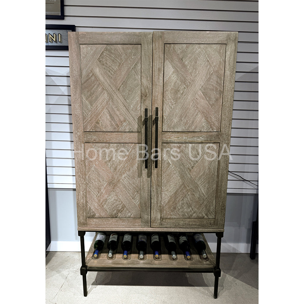 Howard Miller Abel Wine &amp; Bar Cabinet 695336 real photo of the front - Home Bars USA