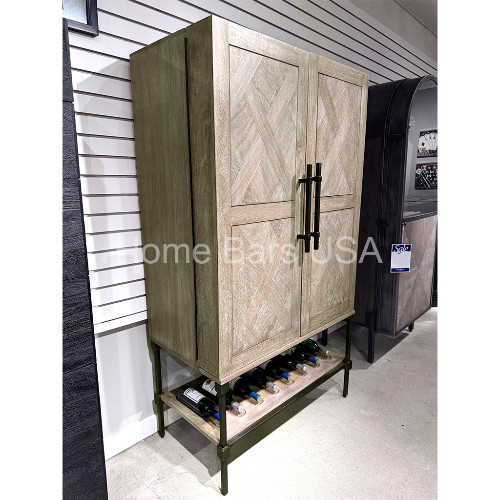 Howard Miller Abel Wine &amp; Bar Cabinet 695336 real photo of the side - Home Bars USA