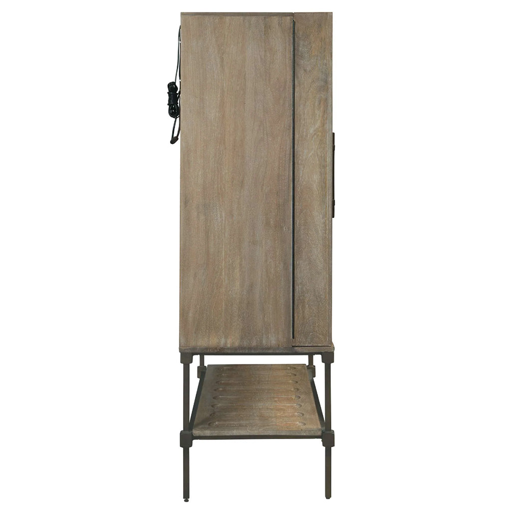 Howard Miller Abel Wine &amp; Bar Cabinet 695336 side - Home Bars USA