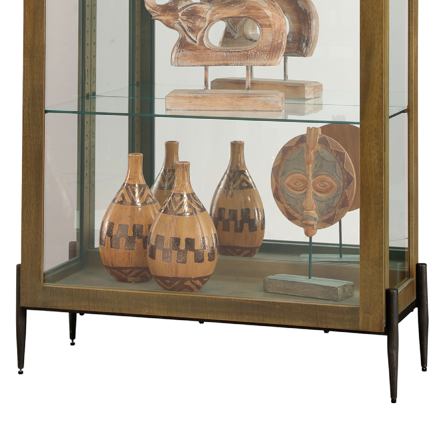 Howard Miller Ansel Curio Cabinet 680690 bottom details - Home Bars USA