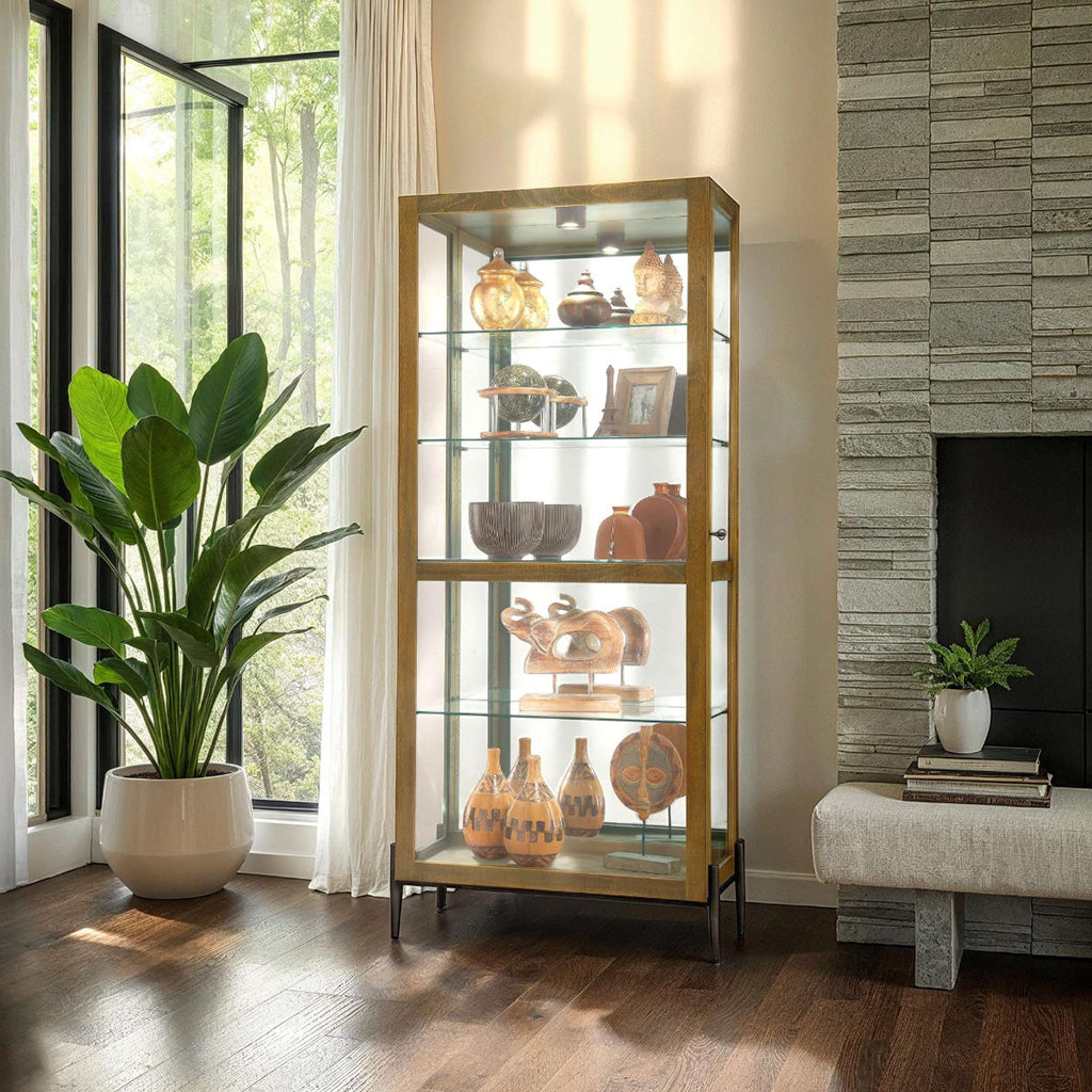 Howard Miller Ansel Curio Cabinet 680690 in interior decor - Home Bars USA