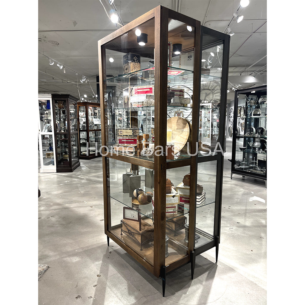 Howard Miller Ansel Curio Cabinet 680690 real image side - Home Bars USA