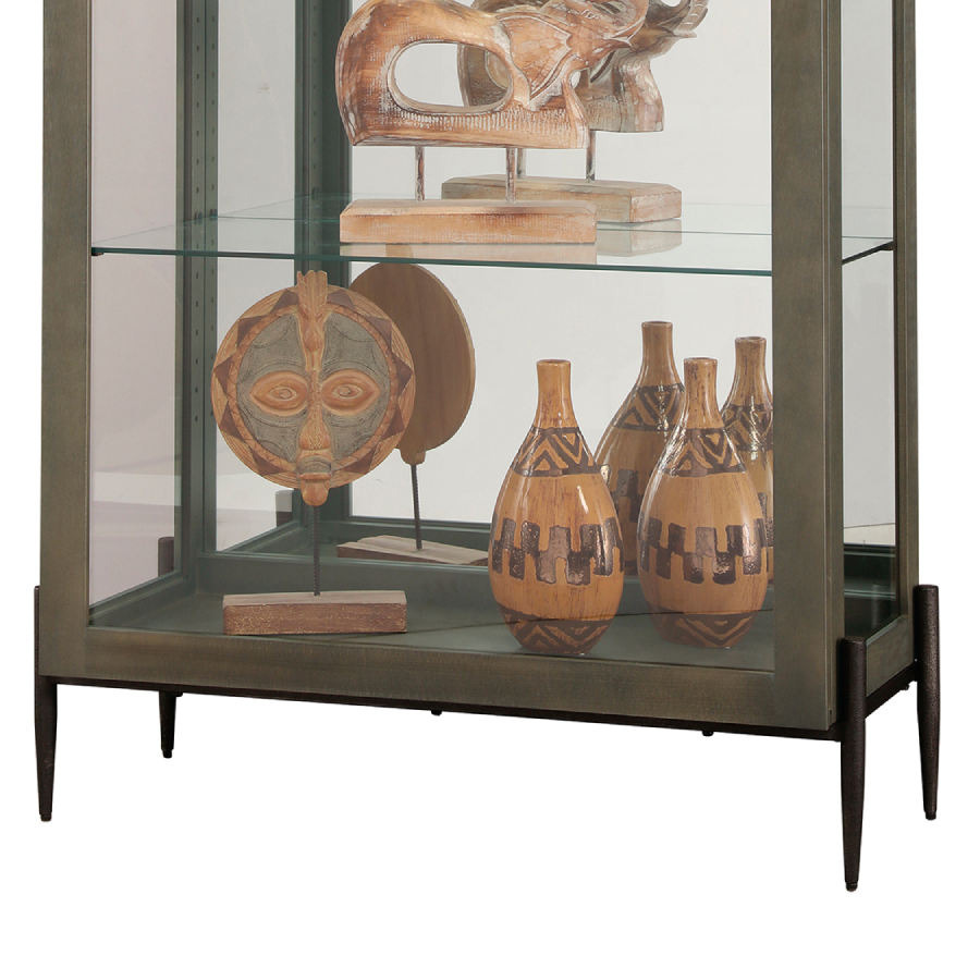 Howard Miller Ansel II Curio Cabinet 680691 bottom details - Home Bars USA