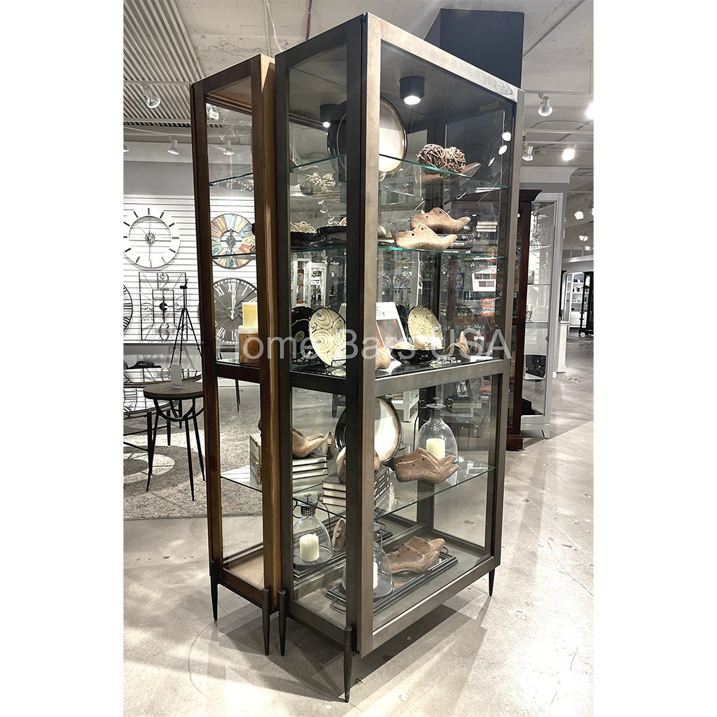 Howard Miller Ansel II Curio Cabinet 680691 real image side view - Home Bars USA