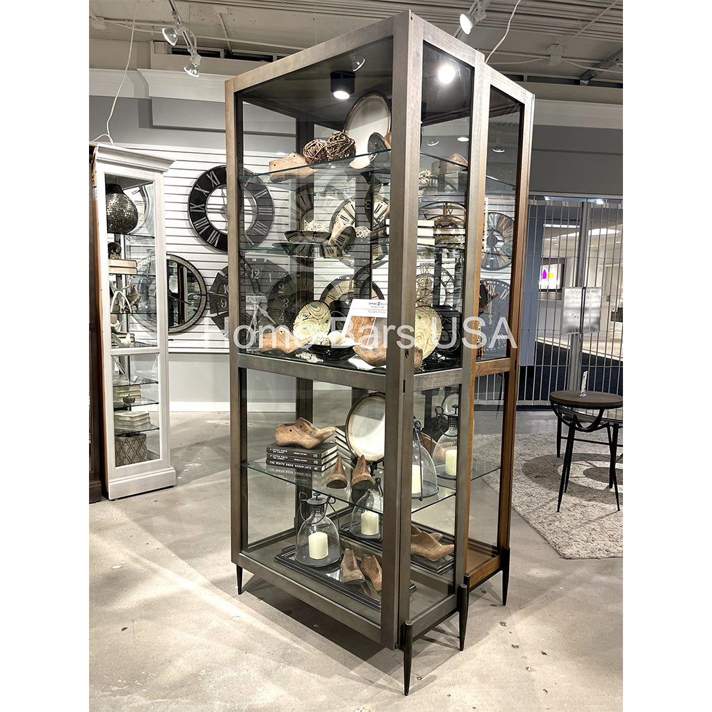 Howard Miller Ansel II Curio Cabinet 680691 real photo of the side details - Home Bars USA