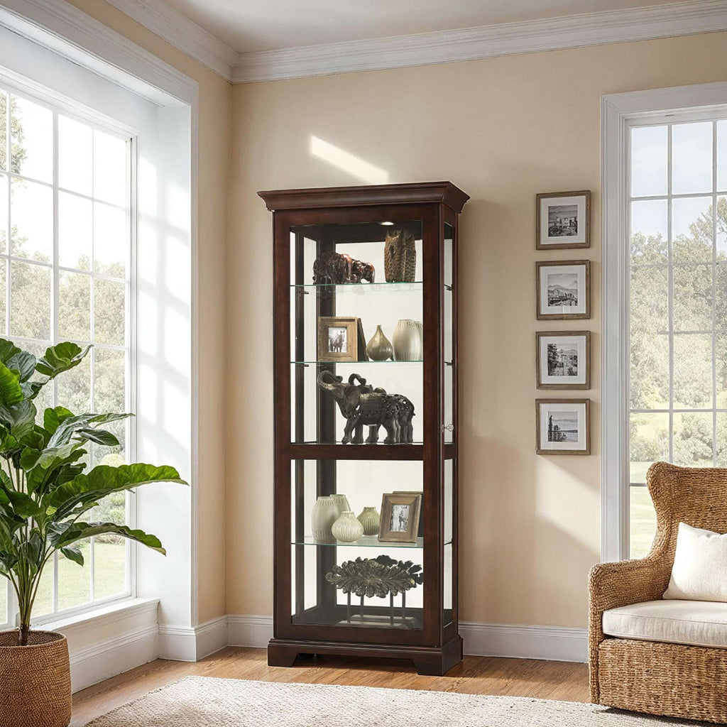 Howard Miller Berends III Curio Cabinet 680579 in interior design - Home Bars USA