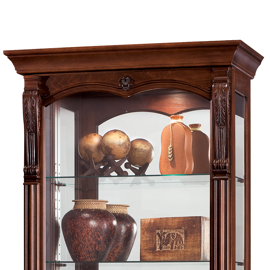 Howard Miller Bernadette Curio Cabinet 680501 top part - Home Bars USA