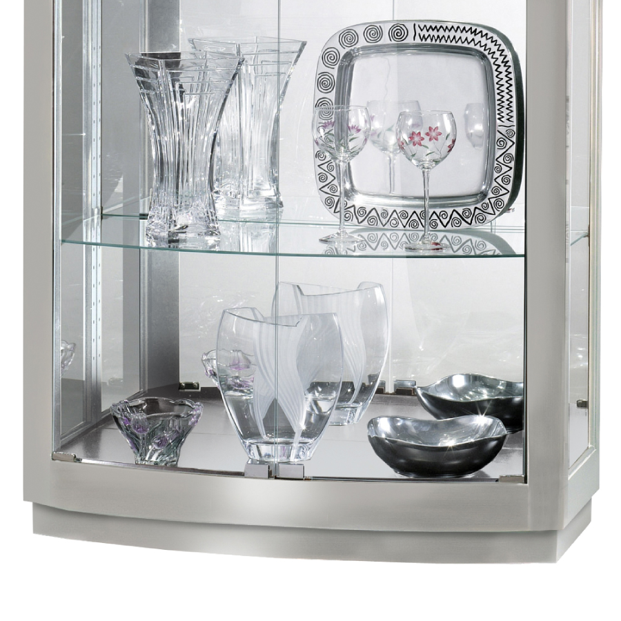 Howard Miller Bradington II Curio Cabinet 680396 bottom part details - Home Bars USA