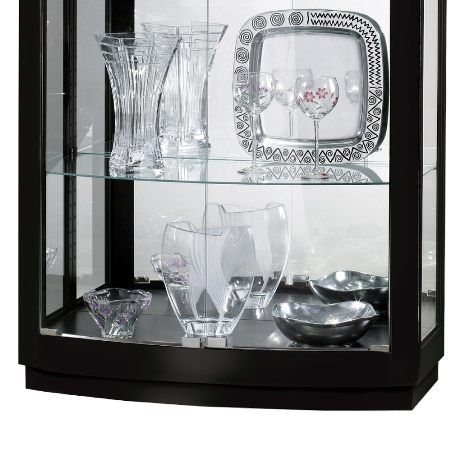 Howard Miller Bradington IV Curio Cabinet 680678 bottom part details - Home Bars USA