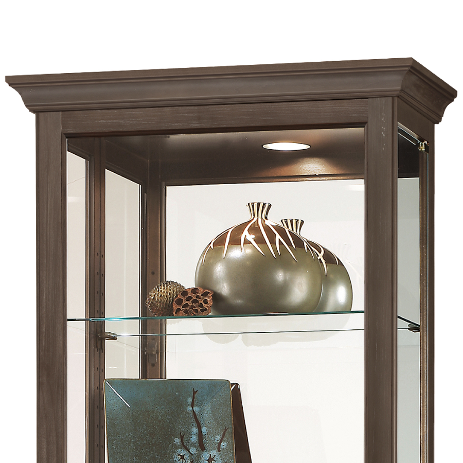 Howard Miller Brantley III Curio Cabinet 680673 top part details - Home Bars USA