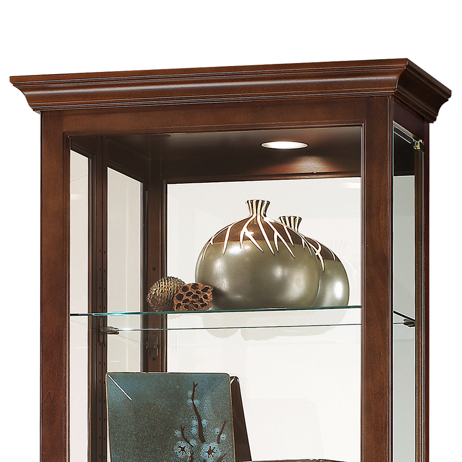 Howard Miller Brantley VI Curio Cabinet 680676 top part details - Home Bars USA