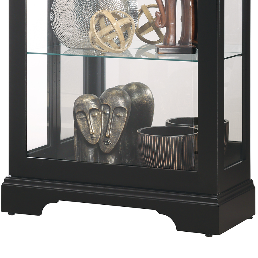 Howard Miller Brigid II Curio Cabinet 680736 bottom part details - Home Bars USA