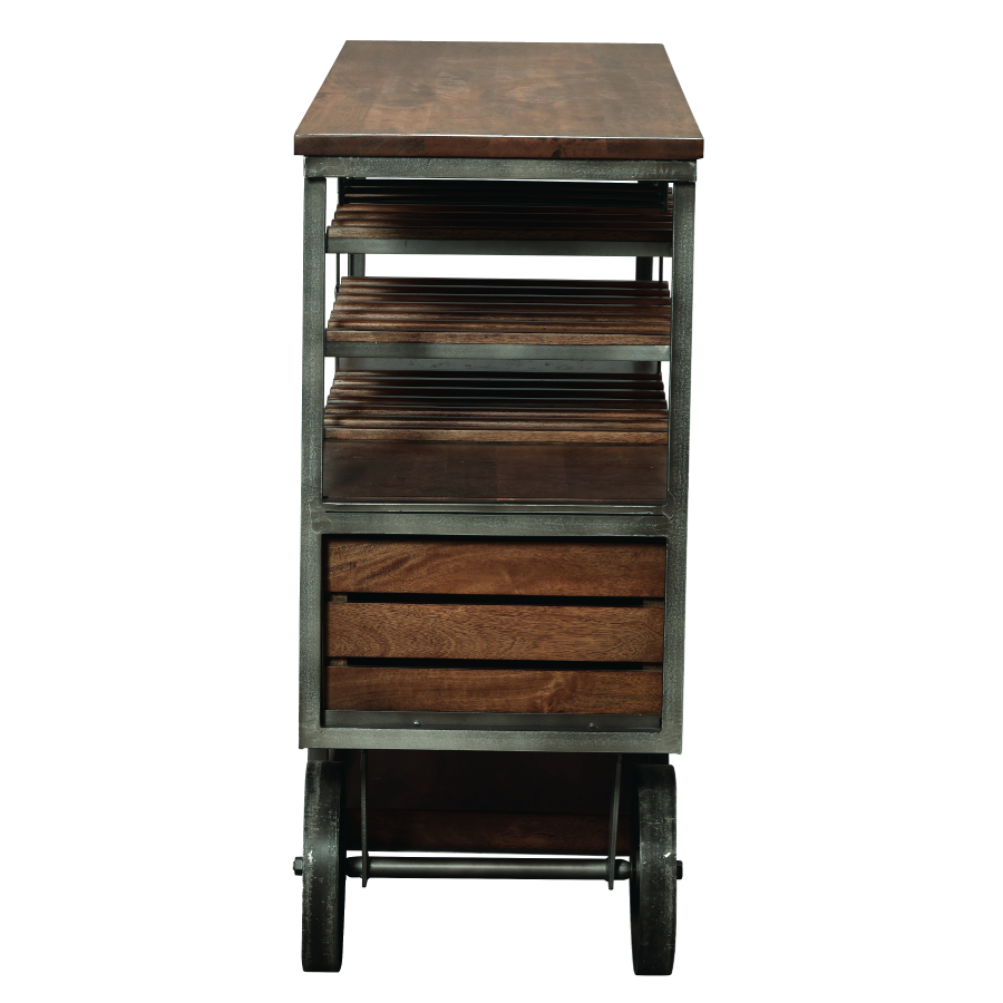 Howard Miller Budge Wine &amp; Bar Console 695324 side - Home Bars USA