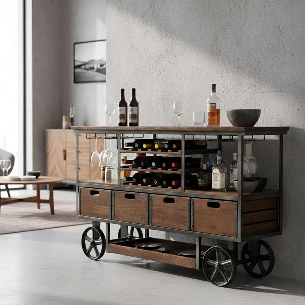 Howard Miller Budge Wine &amp; Bar Cart 695324 in interior design - Home Bars USA