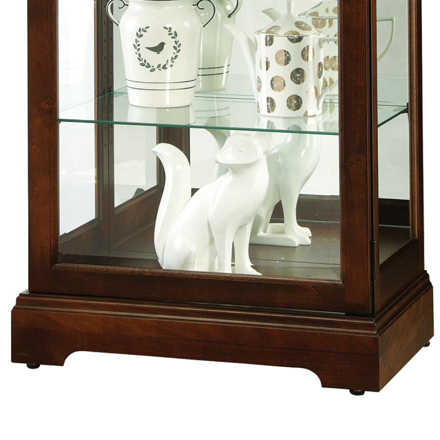 Howard Miller Chesterbrook Curio Cabinet 680658 bottom part details - Home Bars USA