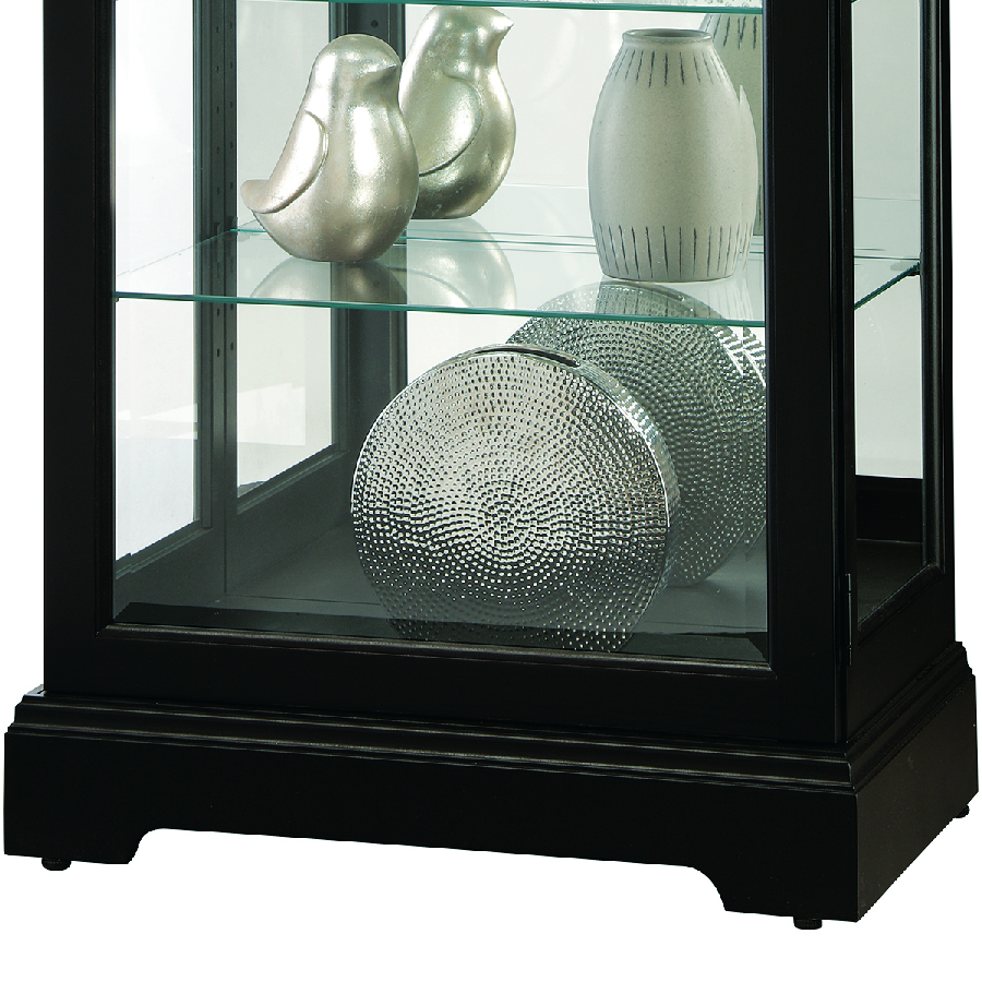 Howard Miller Chesterbrook III Curio Cabinet 680660 bottom part details - Home Bars USA