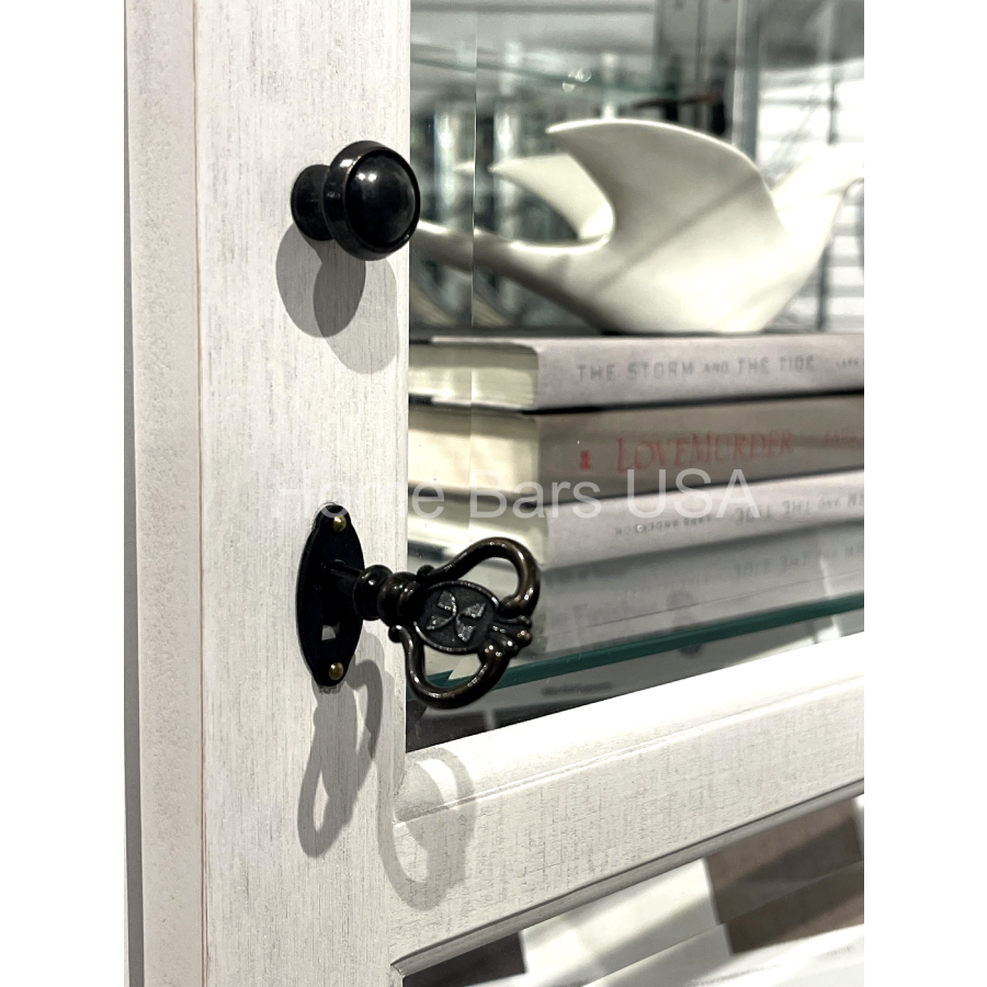 Howard Miller Chesterbrook V Curio Cabinet 680662 real photo of the details - Home Bars USA