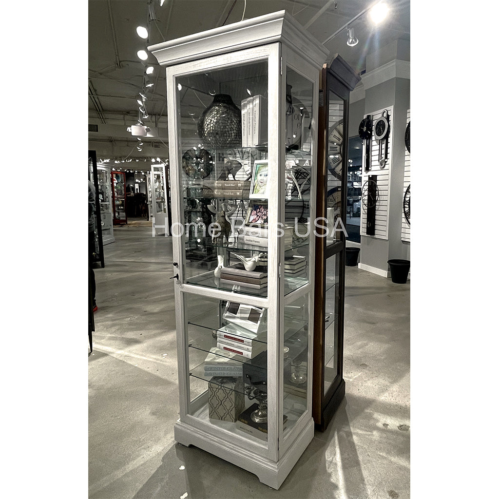 Howard Miller Chesterbrook V Curio Cabinet 680662 real image side view with a closed door - Home Bars USA