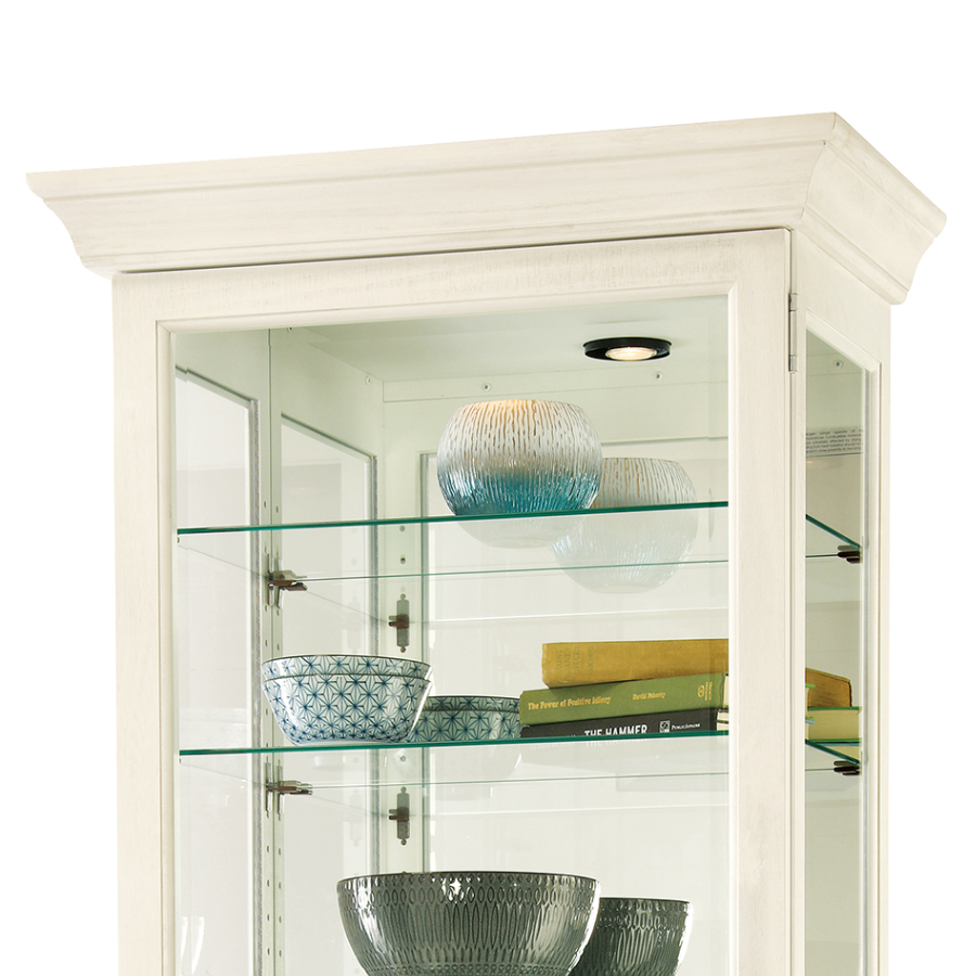 Howard Miller Chesterbrook V Curio Cabinet 680662 top part details - Home Bars USA