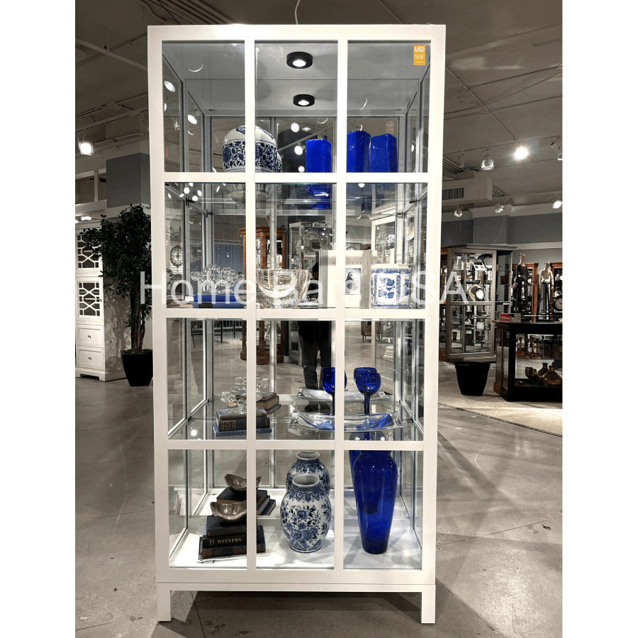 Howard Miller Clara Curio Cabinet 680763 real photo of the front - Home Bars USA