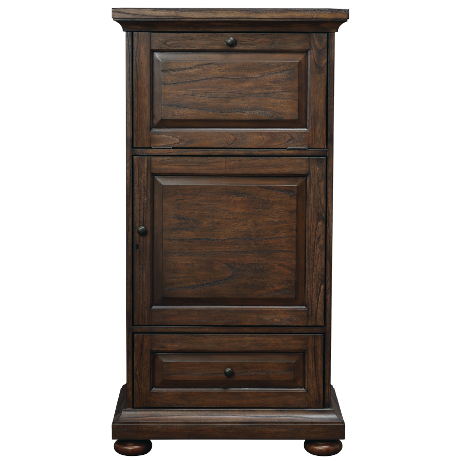 Howard Miller Cognac II Wine &amp; Bar Cabinet 695298 front with closed doors - Home Bars USA