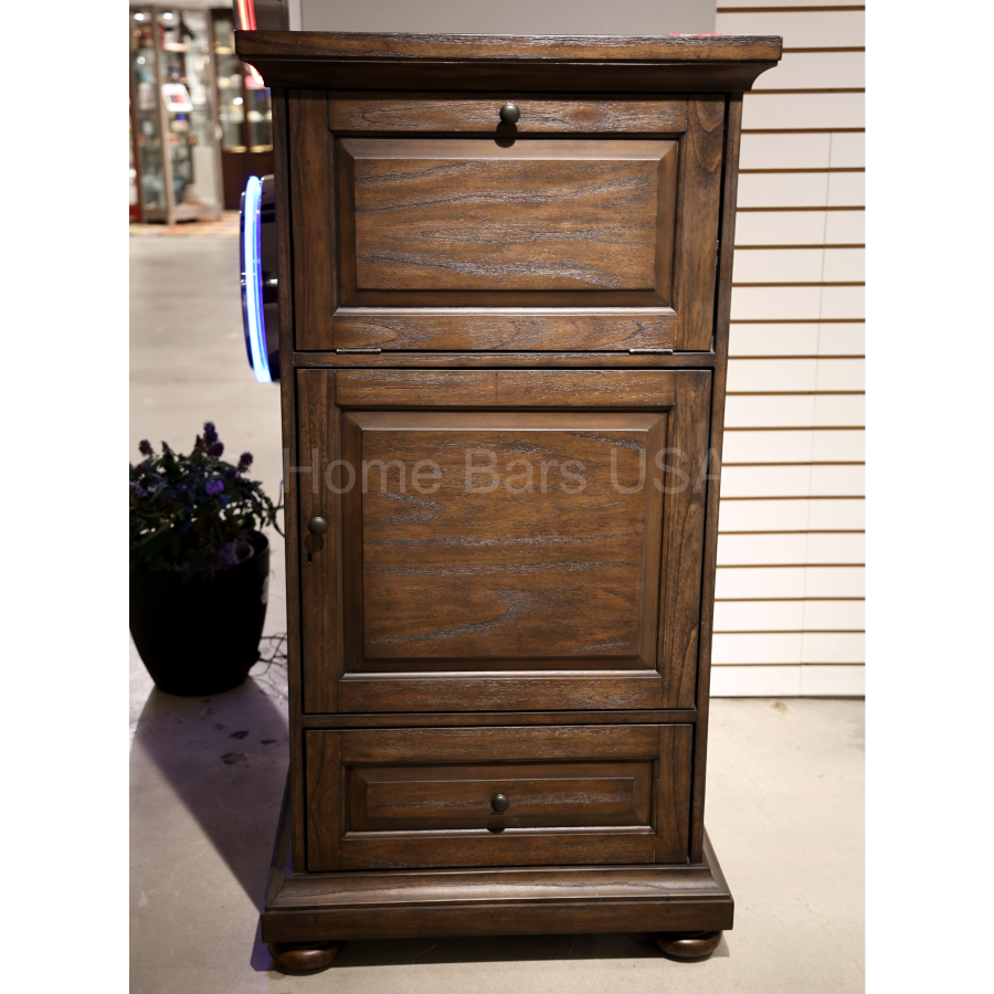 Howard Miller Cognac II Wine &amp; Bar Cabinet 695298 real photo front - Home Bars USA