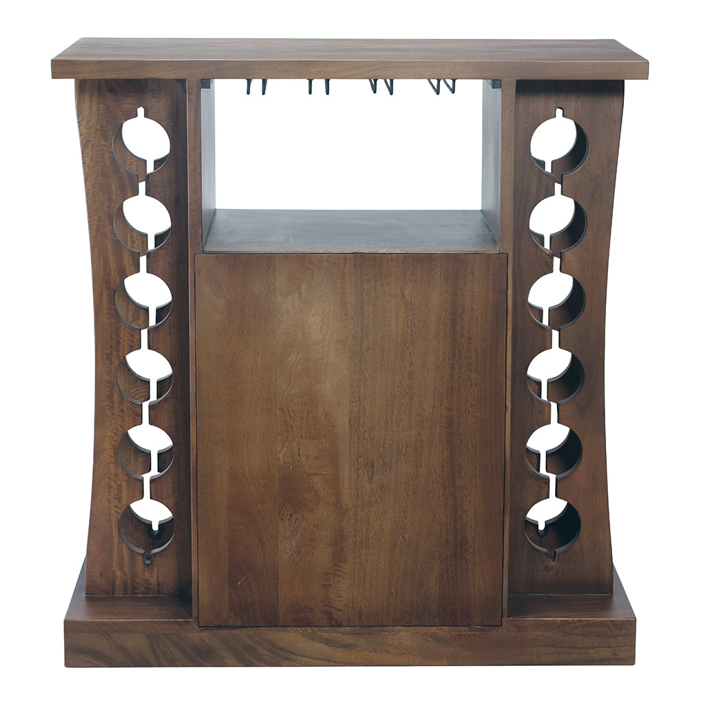 Howard Miller Connor Wine &amp; Bar Console 695334 front empty - Home Bars USA
