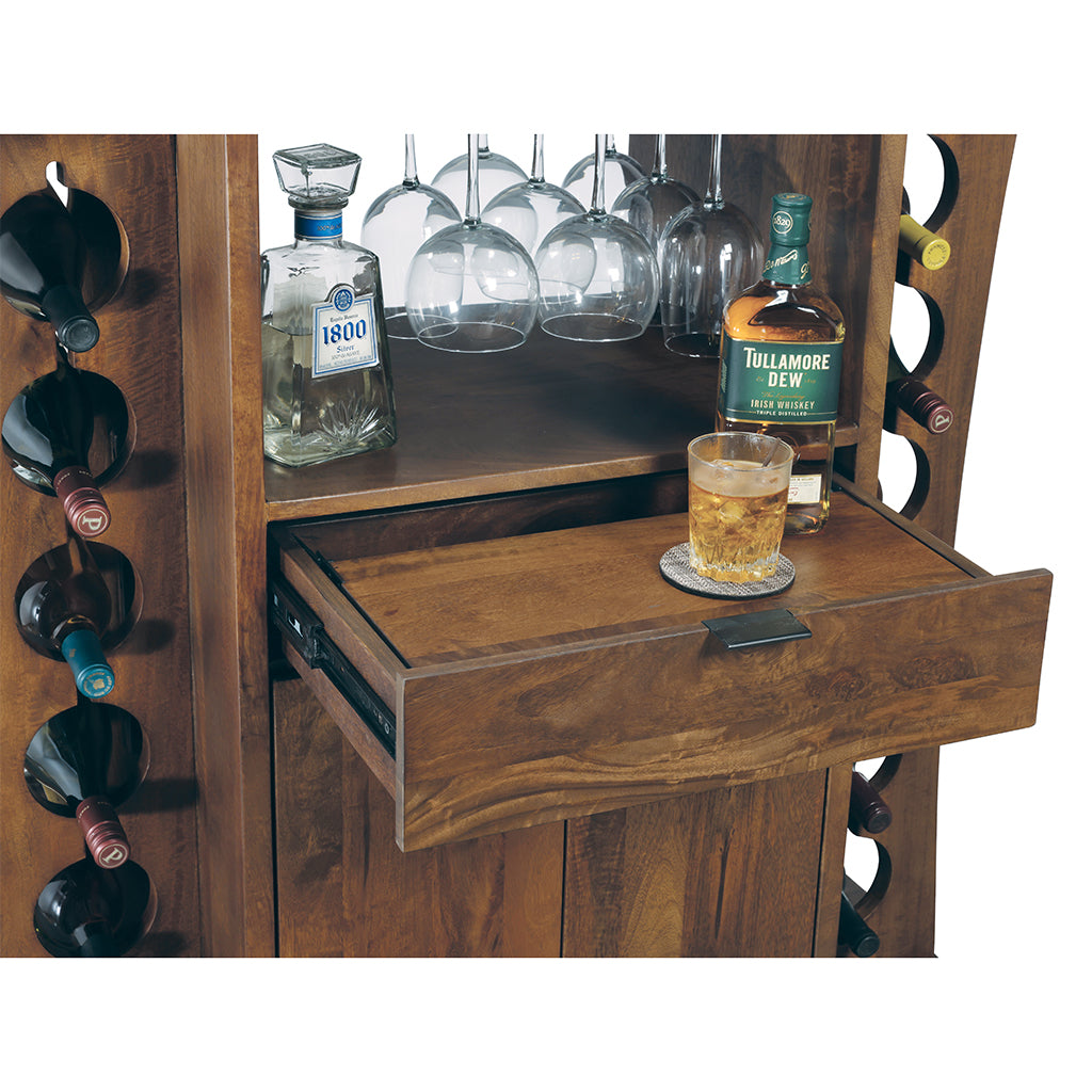 Howard Miller Connor Wine &amp; Bar Console 695334 serving shelf - Home Bars USA