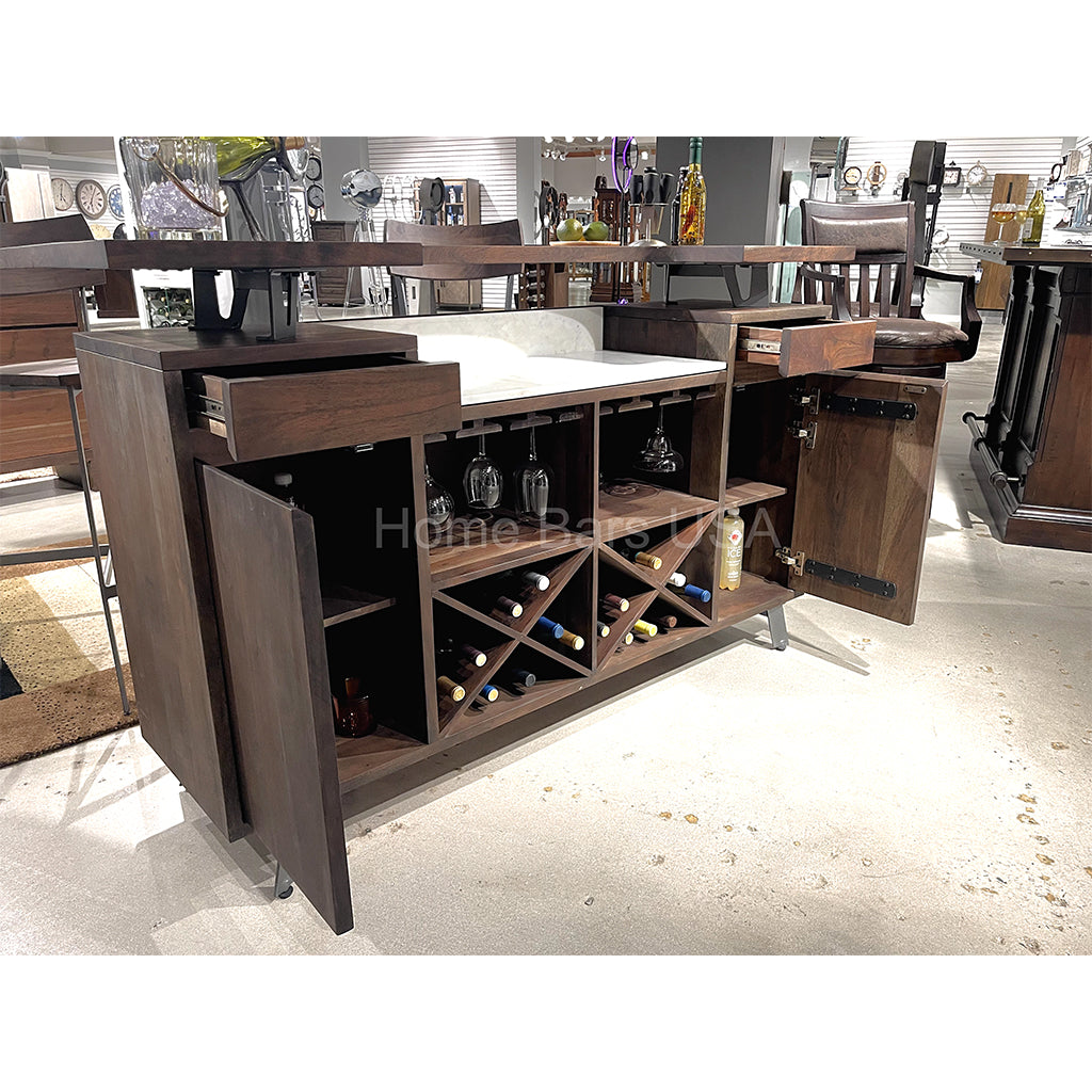 Howard Miller Cosmopolitan Bar 693045 real photo of storage space - Home Bars USA