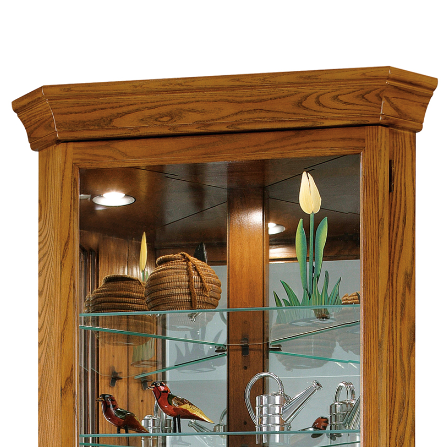 Howard Miller Dominic Corner Curio Cabinet 680485 - Home Bars USA