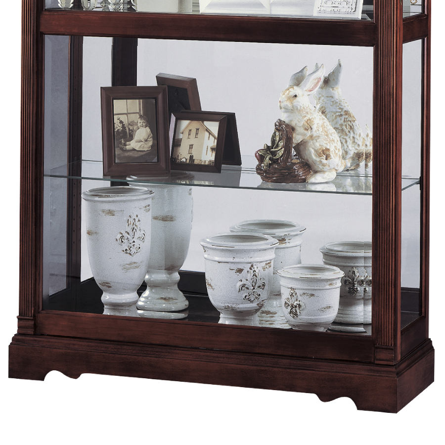 Howard Miller Dublin Curio Cabinet 680337 base details - Home Bars USA