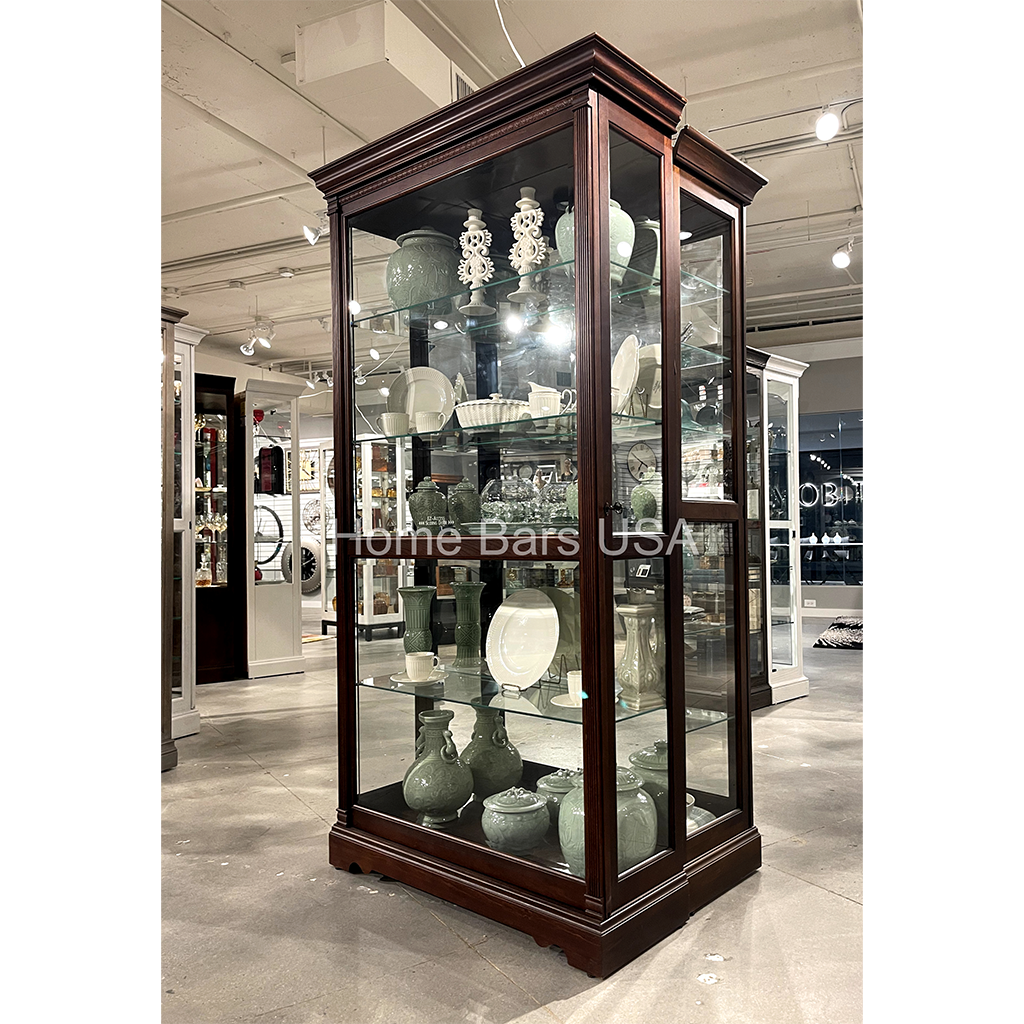 Howard Miller Dublin Curio Cabinet 680337 real image side view - Home Bars USA
