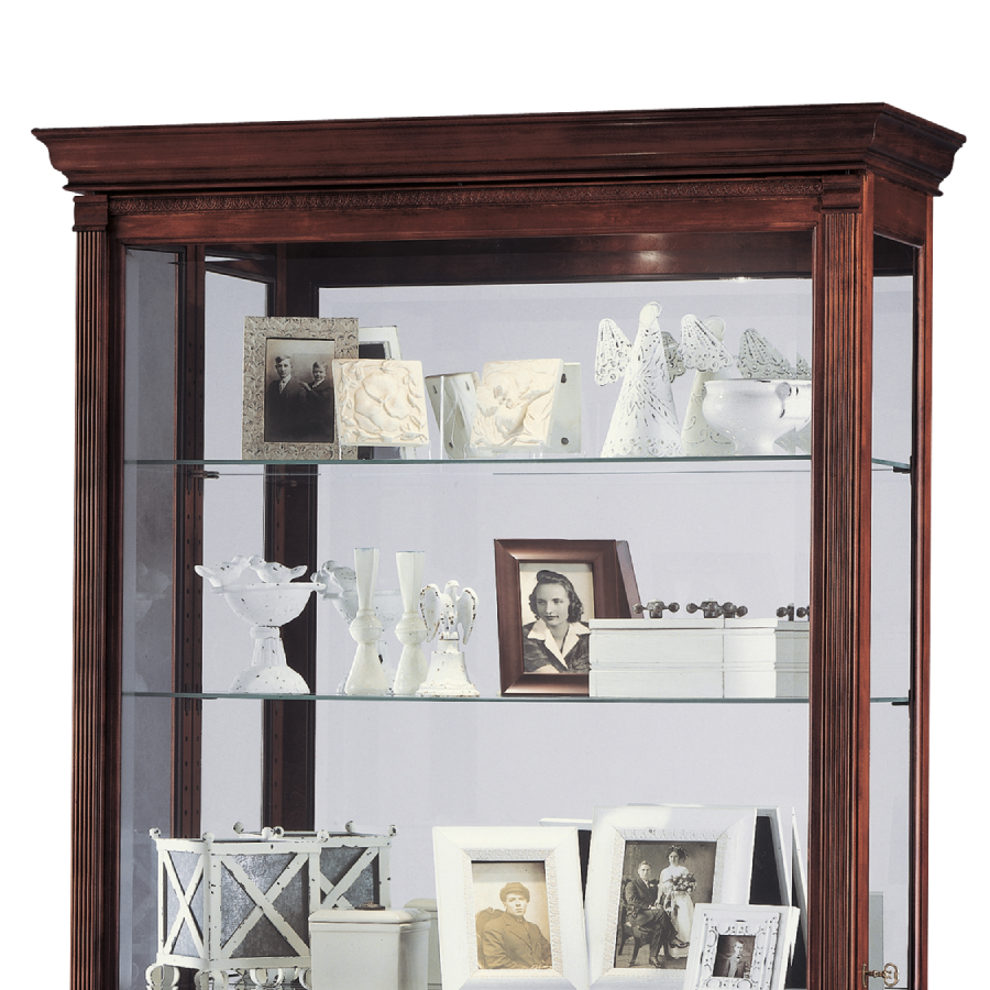Howard Miller Dublin Curio Cabinet 680337 top part - Home Bars USA
