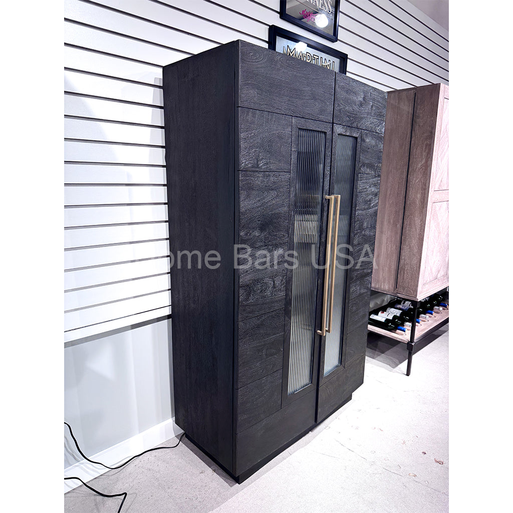 Howard Miller Elias Wine &amp; Bar Cabinet 695358 real photo of the angle - Home Bars USA