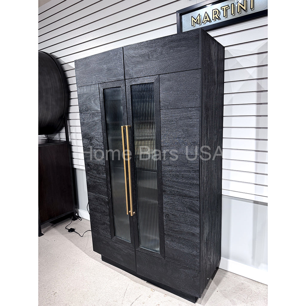 Howard Miller Elias Wine &amp; Bar Cabinet 695358 real photo of the side - Home Bars USA