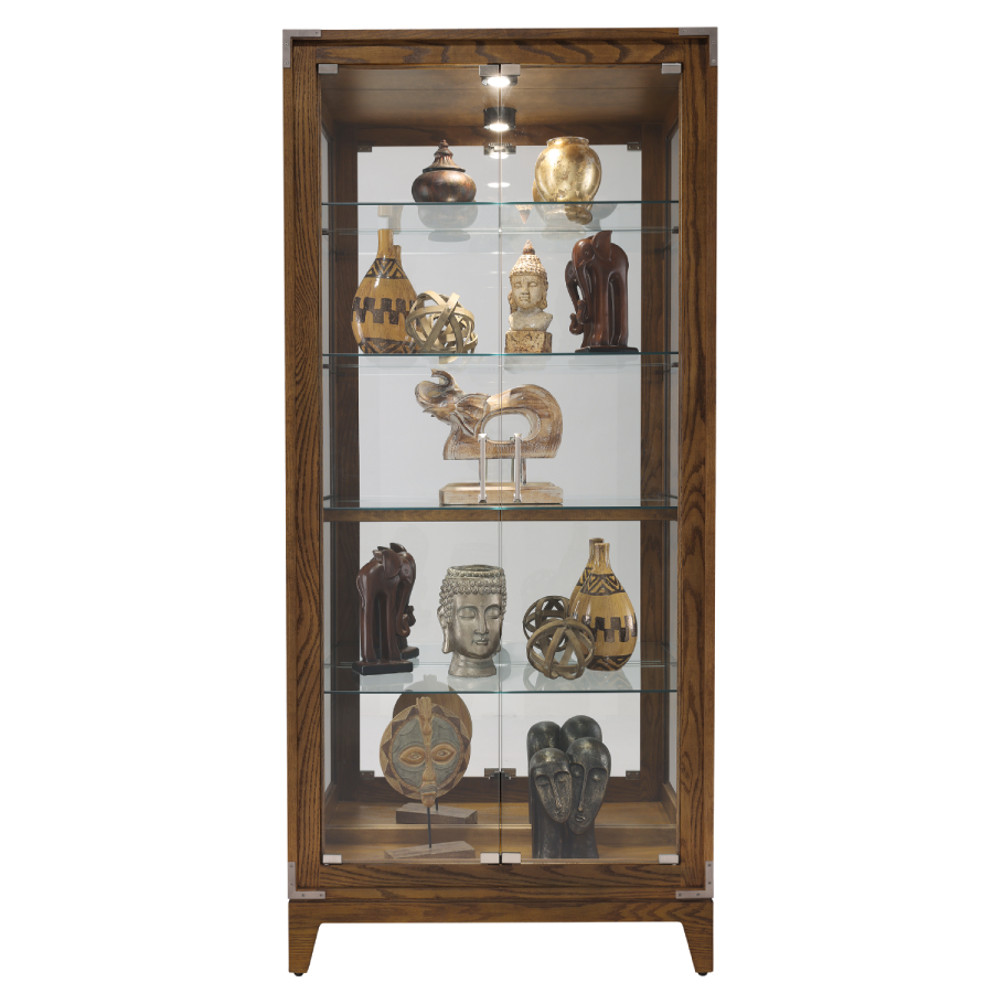 Howard Miller Elisa Curio Cabinet 680740 front - Home Bars USA