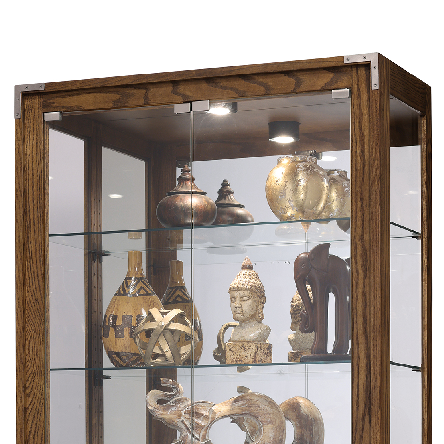 Howard Miller Elisa Curio Cabinet 680740 top part details - Home Bars USA