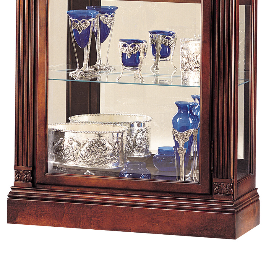 Howard Miller Embassy Curio Cabinet 680243 base details - Home Bars USA