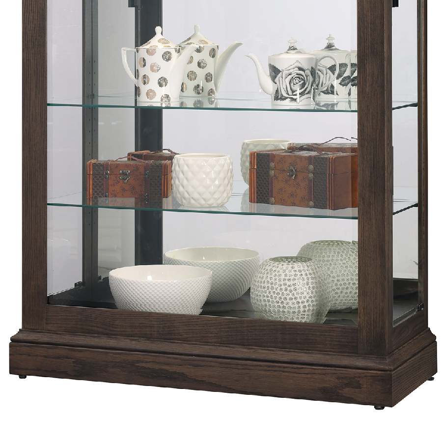 Howard Miller Flora III Curio Cabinet 680727 base details - Home Bars USA