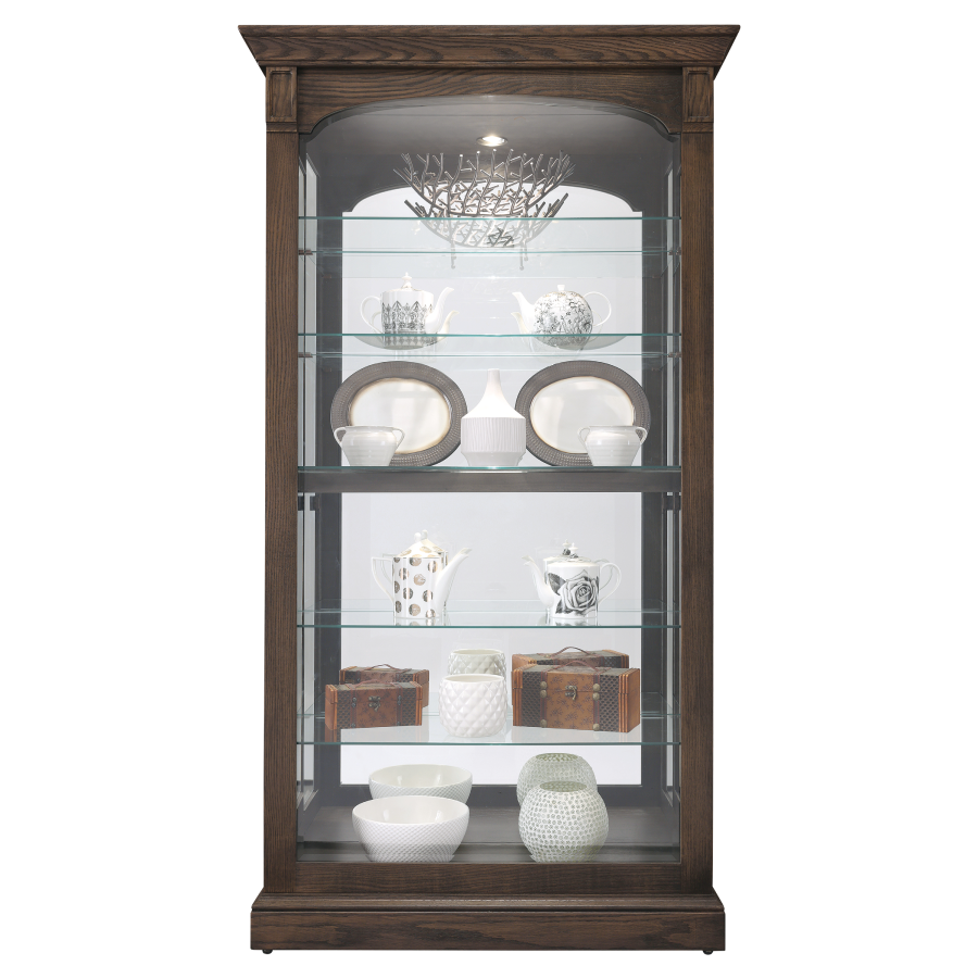 Howard Miller Flora III Curio Cabinet 680727 front - Home Bars USA
