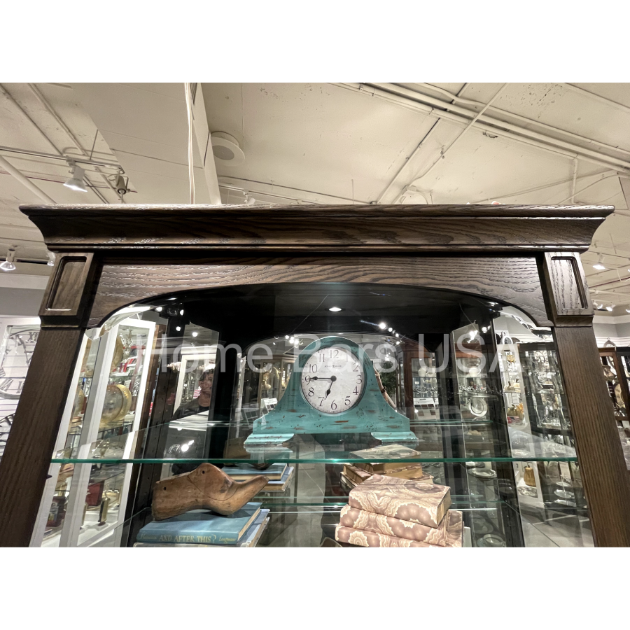 Howard Miller Flora III Curio Cabinet 680727 real photo of the details - Home Bars USA